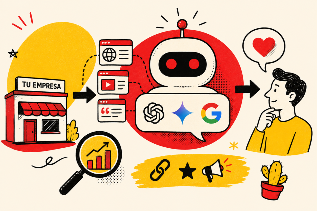 Cómo conseguir que ChatGPT, Gemini y Google AI mencionen tu empresa